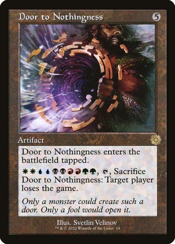 MTG | Door to Nothingness | Nonfoil | BRR-14 | NM