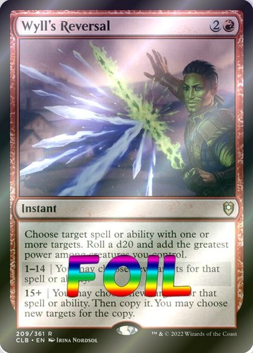 MTG | Wyll's Reversal | Foil | CLB-209 | NM
