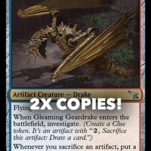 MTG | 2x Gleaming Geardrake | Nonfoil | MKM-205 | NM