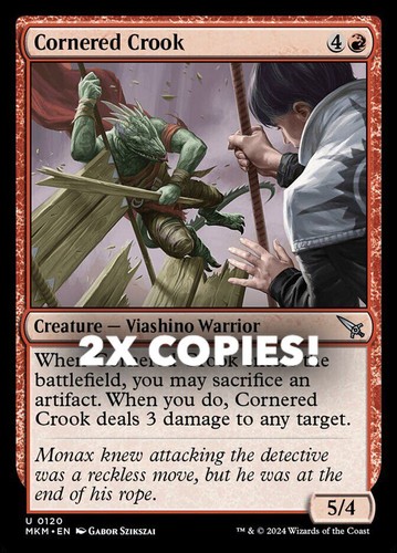 MTG | 2x Cornered Crook | Nonfoil | MKM-120 | NM