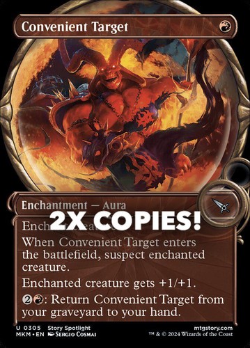 MTG | 2x Convenient Target | Nonfoil | Showcase | MKM-305 | NM