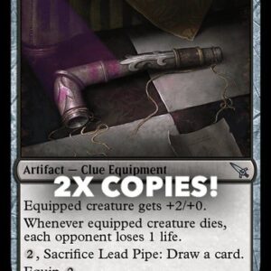 MTG | 2x Lead Pipe | Nonfoil | MKM-90 | NM