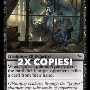 MTG | 2x Unscrupulous Agent | Nonfoil | MKM-109 | NM