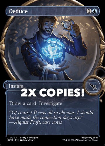 MTG | 2x Deduce | Nonfoil | Showcase | MKM-293 | NM