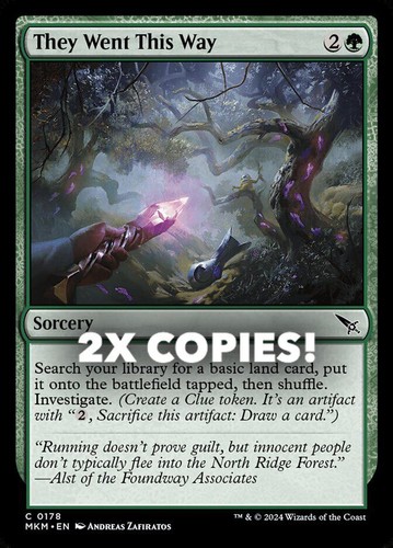 MTG | 2x They Went This Way | Nonfoil | MKM-178 | NM