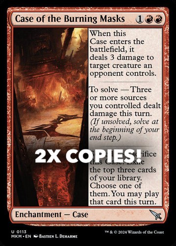 MTG | 2x Case of the Burning Masks | Nonfoil | MKM-113 | NM
