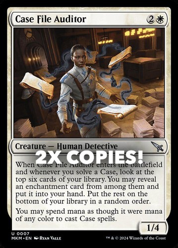 MTG | 2x Case File Auditor | Nonfoil | MKM-7 | NM
