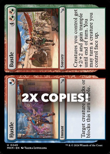 MTG | 2x Hustle // Bustle | Nonfoil | MKM-249 | NM