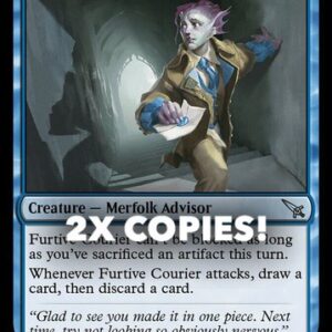MTG | 2x Furtive Courier | Nonfoil | MKM-59 | NM