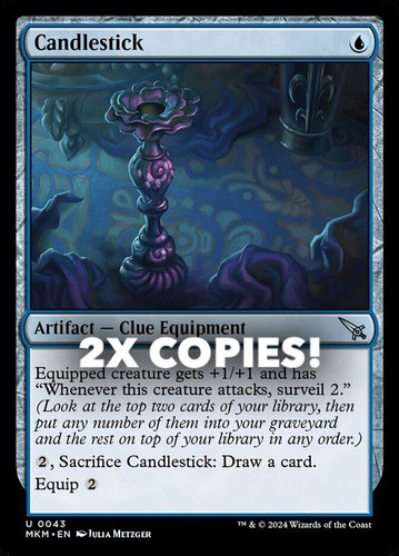 MTG | 2x Candlestick | Nonfoil | MKM-43 | NM