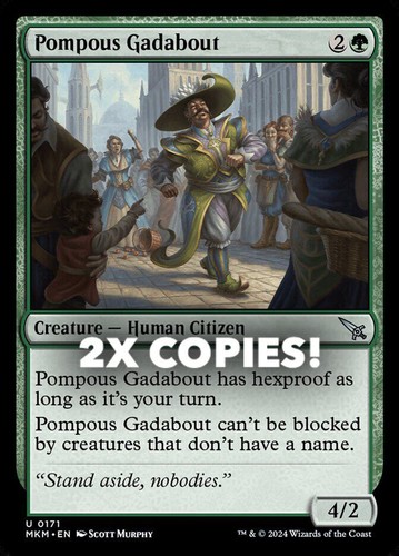 MTG | 2x Pompous Gadabout | Nonfoil | MKM-171 | NM