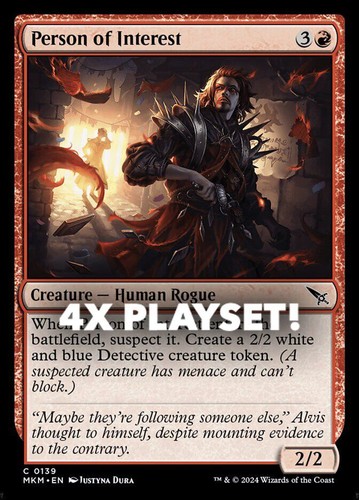 MTG | 4x Person of Interest | Nonfoil | MKM-139 | NM