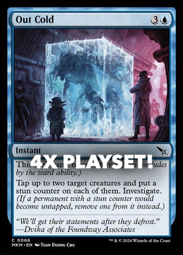 MTG | 4x Out Cold | Nonfoil | MKM-66 | NM