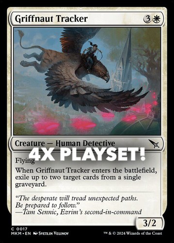 MTG | 4x Griffnaut Tracker | Nonfoil | MKM-17 | NM