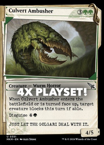 MTG | 4x Culvert Ambusher | Nonfoil | Showcase | MKM-351 | NM