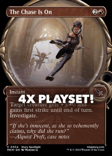 MTG | 4x The Chase Is On | Nonfoil | Showcase | MKM-304 | NM