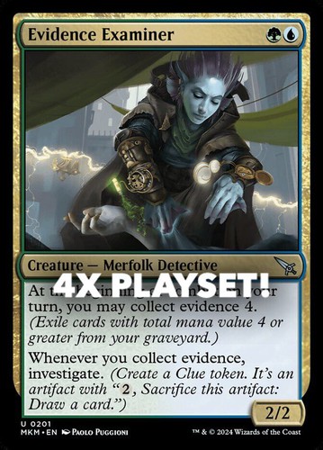 MTG | 4x Evidence Examiner | Nonfoil | MKM-201 | NM