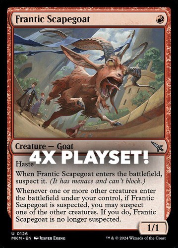 MTG | 4x Frantic Scapegoat | Nonfoil | MKM-126 | NM