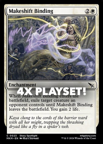MTG | 4x Makeshift Binding | Nonfoil | MKM-23 | NM