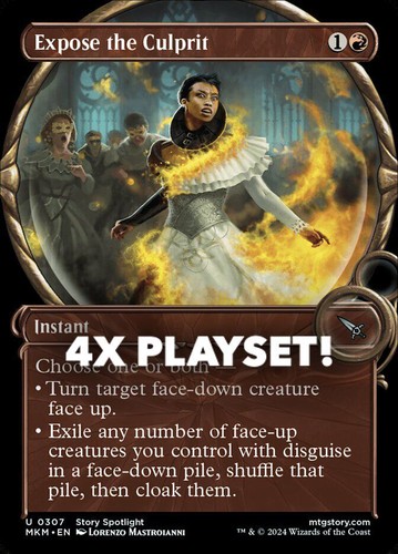 MTG | 4x Expose the Culprit | Nonfoil | Showcase | MKM-307 | NM