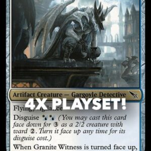 MTG | 4x Granite Witness | Nonfoil | MKM-206 | NM