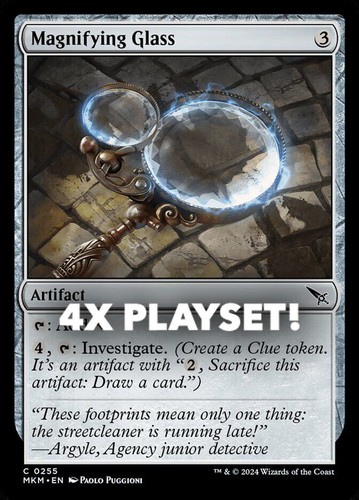 MTG | 4x Magnifying Glass | Nonfoil | MKM-255 | NM
