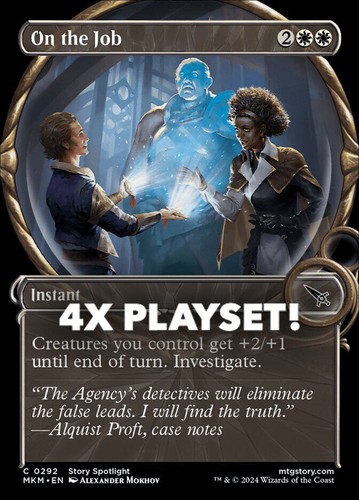 MTG | 4x On the Job | Nonfoil | Showcase | MKM-292 | NM