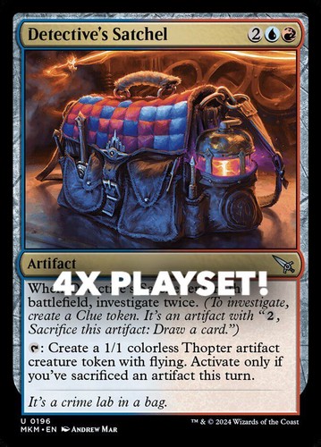 MTG | 4x Detective's Satchel | Nonfoil | MKM-196 | NM