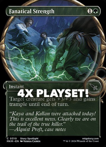 MTG | 4x Fanatical Strength | Nonfoil | Showcase | MKM-310 | NM