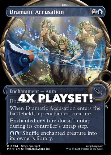 MTG | 4x Dramatic Accusation | Nonfoil | Showcase | MKM-294 | NM