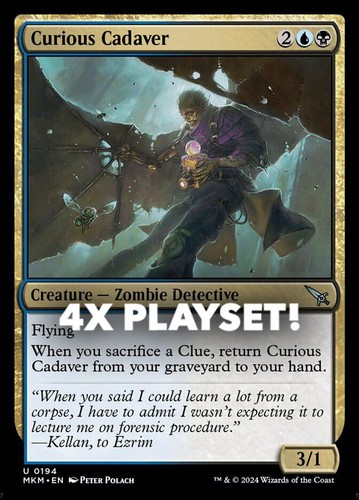 MTG | 4x Curious Cadaver | Nonfoil | MKM-194 | NM
