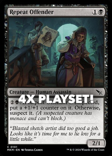 MTG | 4x Repeat Offender | Nonfoil | MKM-101 | NM