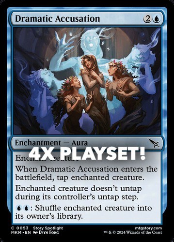 MTG | 4x Dramatic Accusation | Nonfoil | MKM-53 | NM