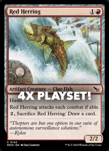 MTG | 4x Red Herring | Nonfoil | MKM-142 | NM