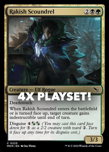 MTG | 4x Rakish Scoundrel | Nonfoil | MKM-225 | NM