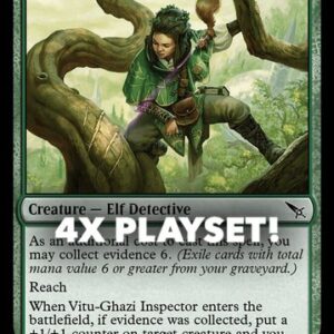 MTG | 4x Vitu-Ghazi Inspector | Nonfoil | MKM-183 | NM