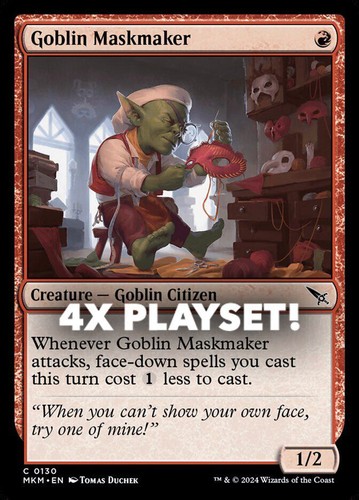 MTG | 4x Goblin Maskmaker | Nonfoil | MKM-130 | NM