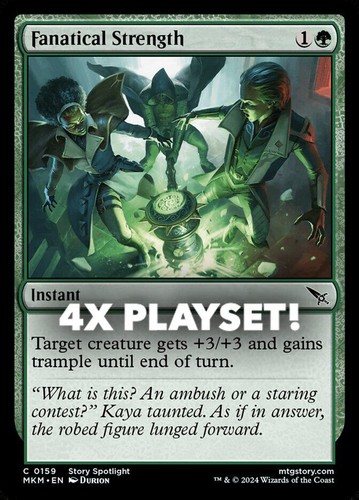 MTG | 4x Fanatical Strength | Nonfoil | MKM-159 | NM