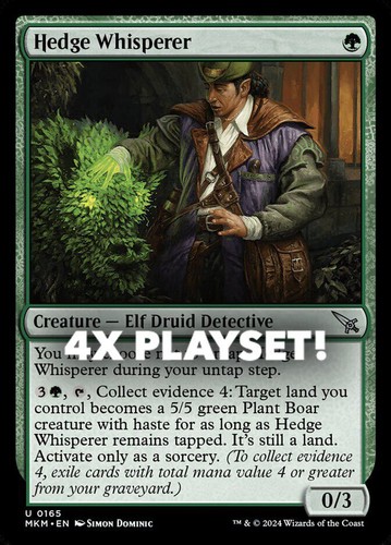 MTG | 4x Hedge Whisperer | Nonfoil | MKM-165 | NM