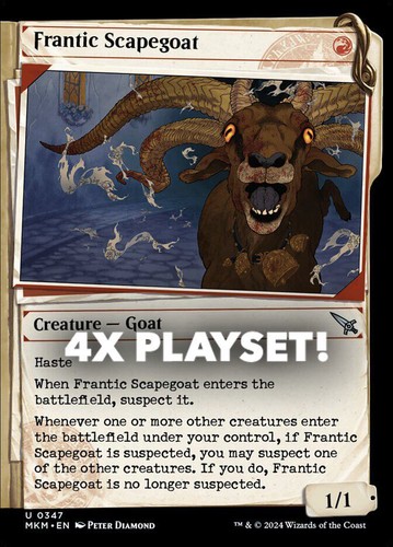 MTG | 4x Frantic Scapegoat | Nonfoil | Showcase | MKM-347 | NM