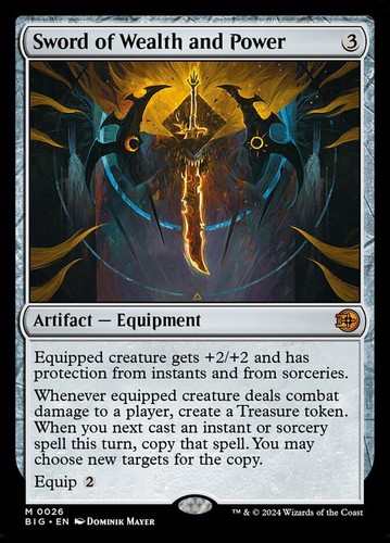 MTG | Sword of Wealth and Power | Nonfoil | BIG-26 | NM