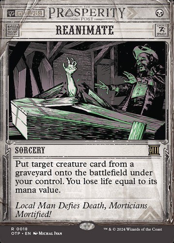 MTG | Reanimate | Nonfoil | Showcase | Borderless | OTP-18 | NM