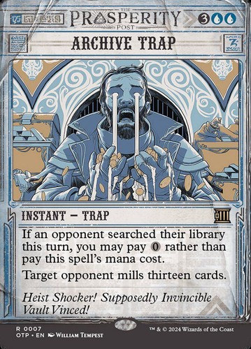 MTG | Archive Trap | Nonfoil | Showcase | Borderless | OTP-7 | NM