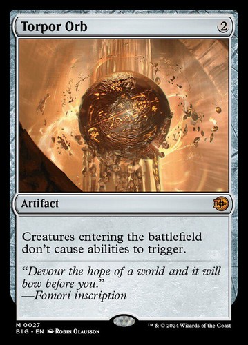 MTG | Torpor Orb | Nonfoil | BIG-27 | NM