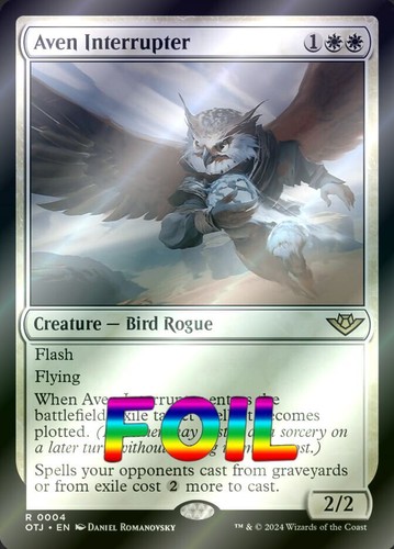 MTG | Aven Interrupter | Foil | OTJ-4 | NM