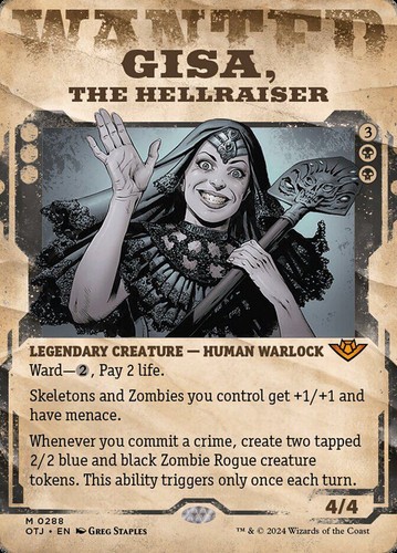 MTG | Gisa, the Hellraiser | Nonfoil | Showcase | Borderless | OTJ-288 | NM