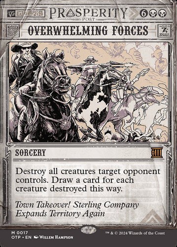 MTG | Overwhelming Forces | Nonfoil | Showcase | Borderless | OTP-17 | NM