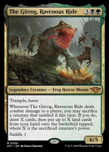 MTG | The Gitrog, Ravenous Ride | Nonfoil | OTJ-206 | NM