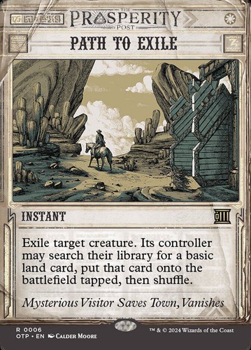 MTG | Path to Exile | Nonfoil | Showcase | Borderless | OTP-6 | NM