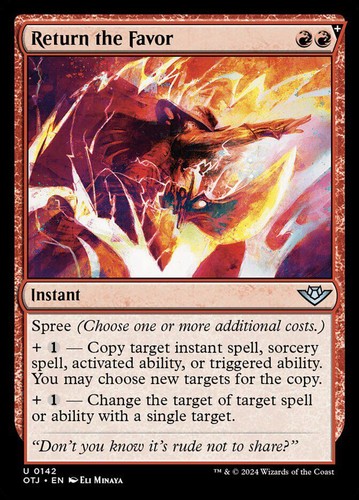 MTG | Return the Favor | Nonfoil | OTJ-142 | NM